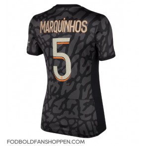 Paris Saint-Germain Marquinhos #5 Tredjetrøje Dame 2023-24 Kortærmet